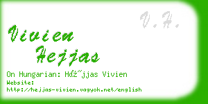 vivien hejjas business card
